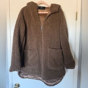 Andrew Marc 🐻 Seneca Soft Sherpa Teddy Coat with Hood